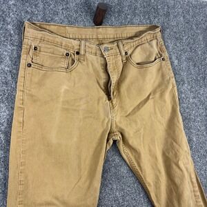 Levi's 502 Regular Taper Fit Jeans Mens W34 L34 Brown Casual Pants